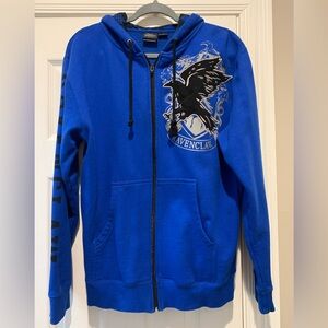 Harry Potter Warner Bros Studio Tour Official Ravenclaw Zip-up Hoodie Sweatshirt